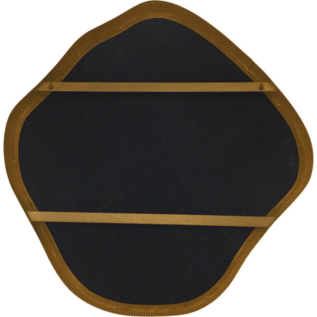 Organic Metal Framed Mirror Aged Champagne Finish Large-Beaumonde