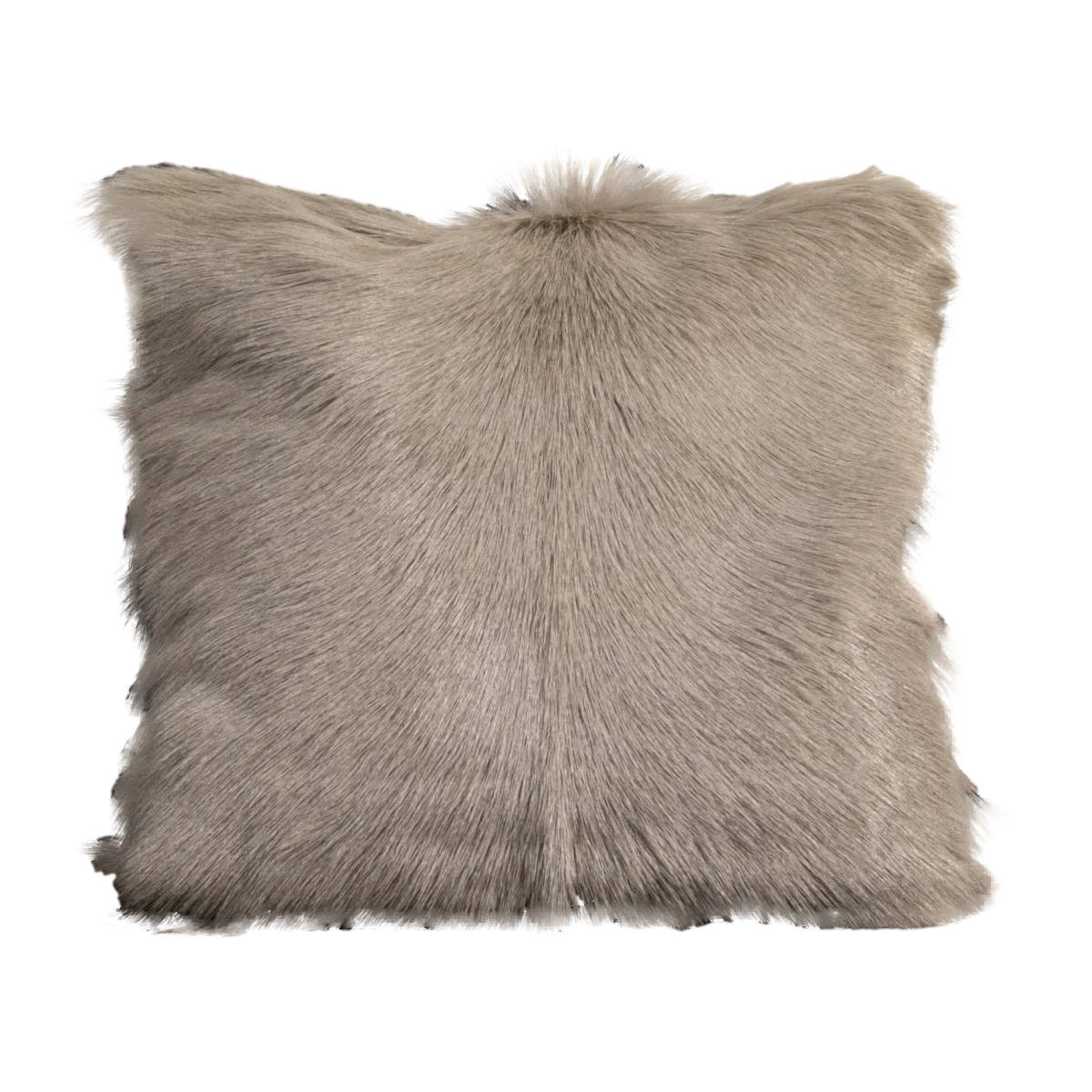 Native Home Light Grey Goatskin Cushion-Beaumonde