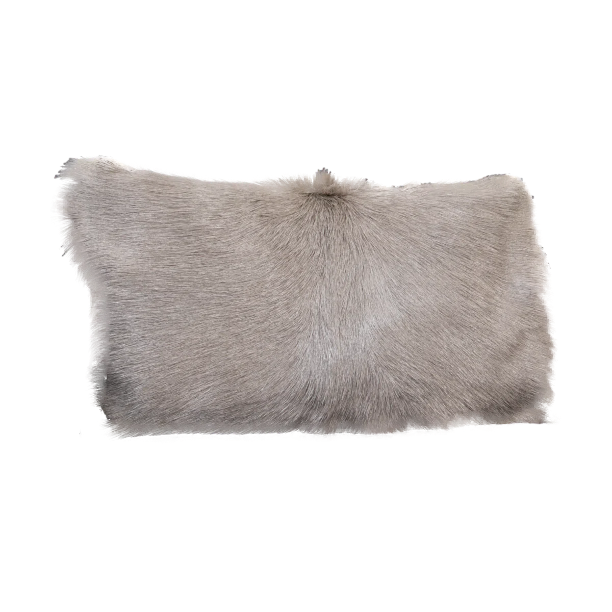 Native Home Light Grey Goatskin Cushion-Beaumonde