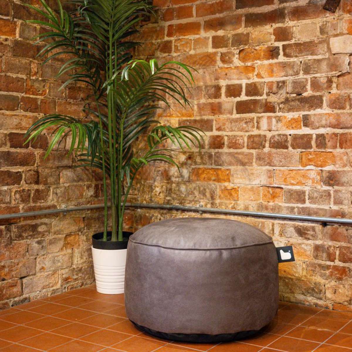 Extreme Lounging Luxury B-Pouffe Faux Leather