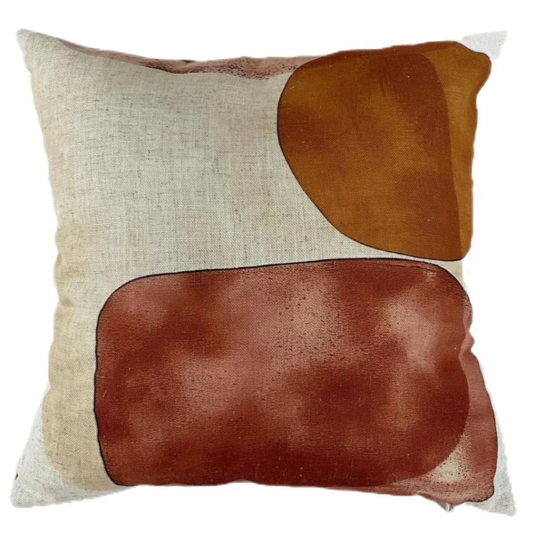 Malini Aurora Cushion In Brick