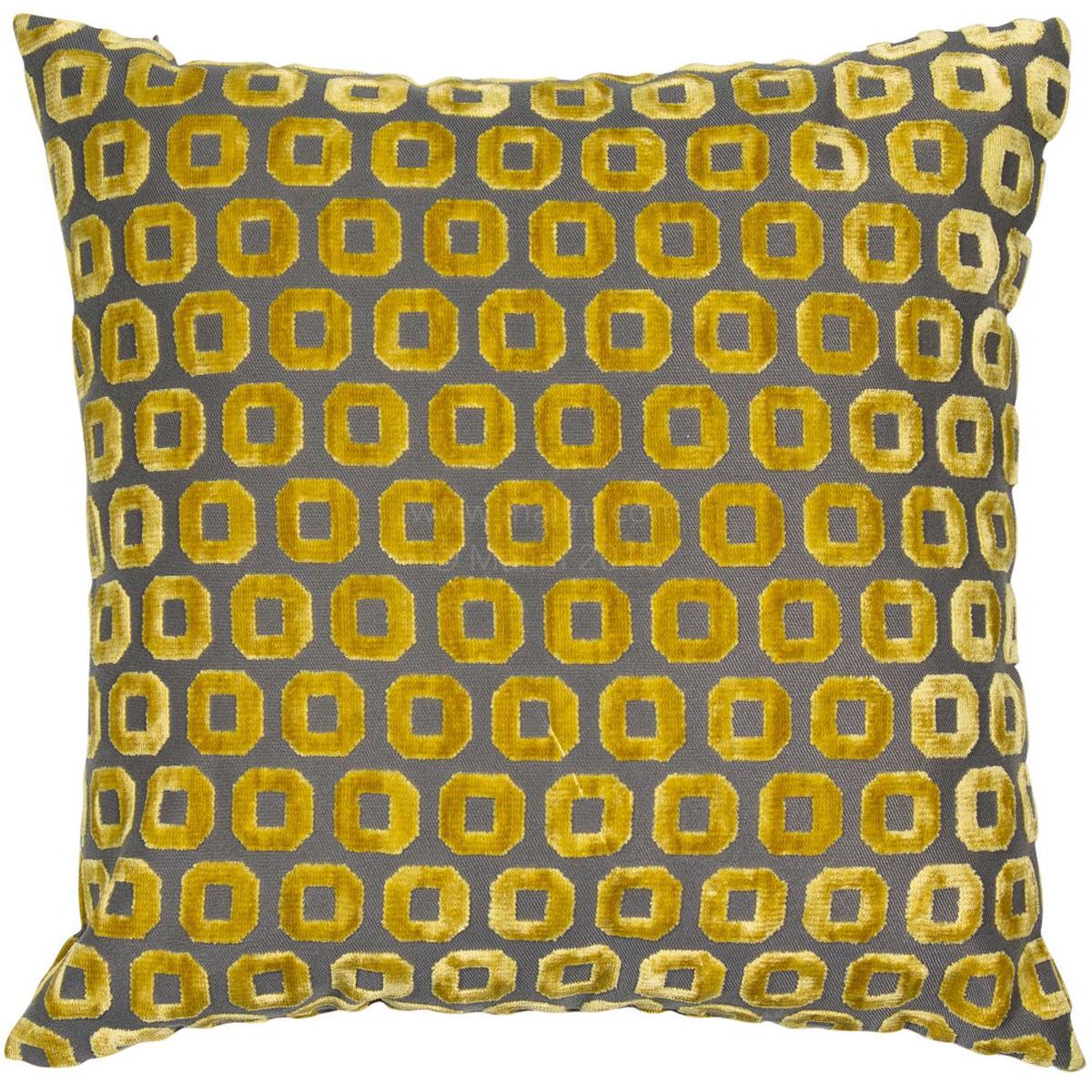 Malini Bentley Cushion In Mustard