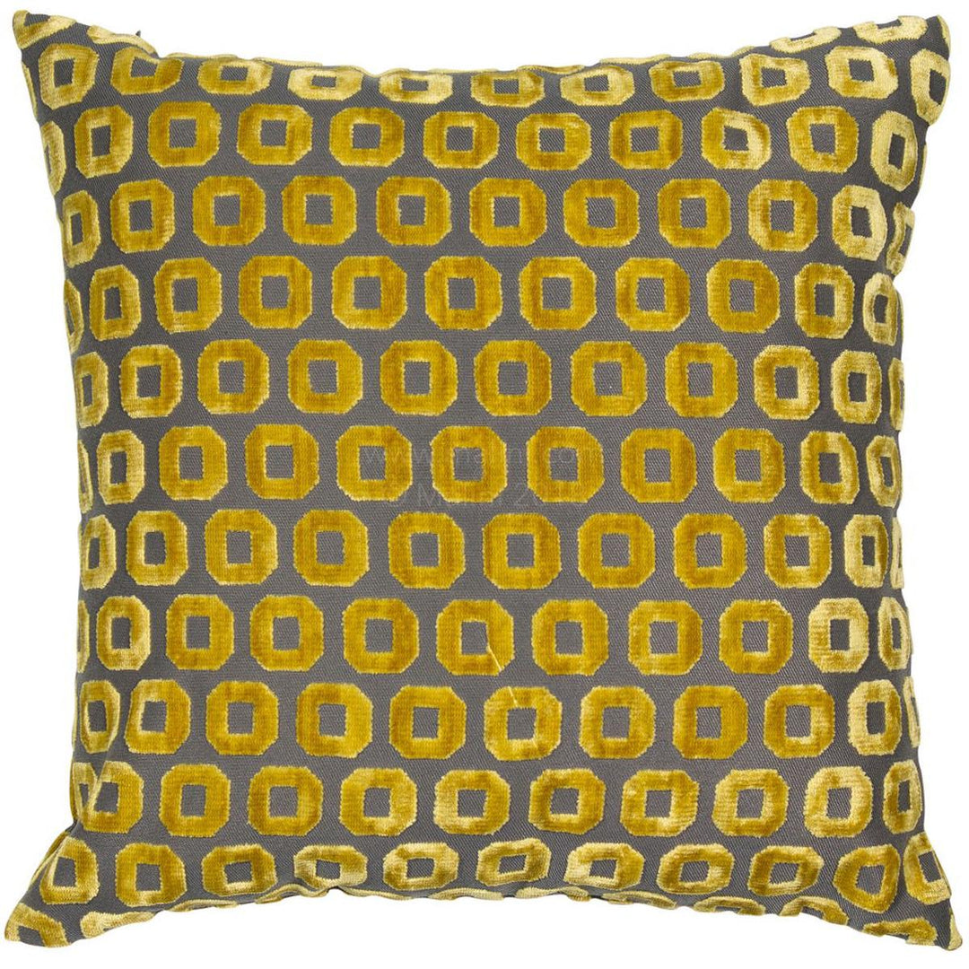 Malini Bentley Cushion In Mustard