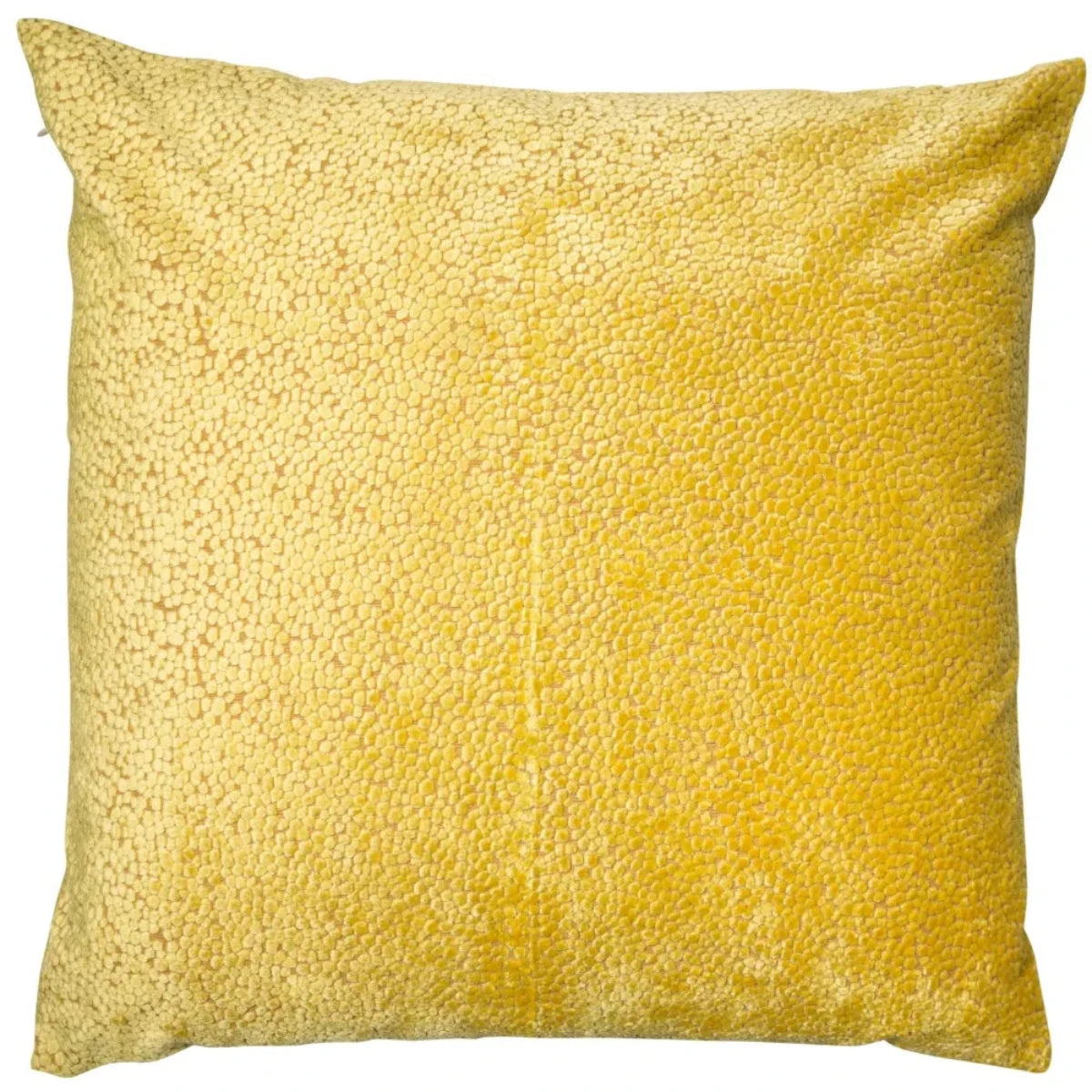 Malini Bingham Cut Velvet Cushion in Mustard Large
