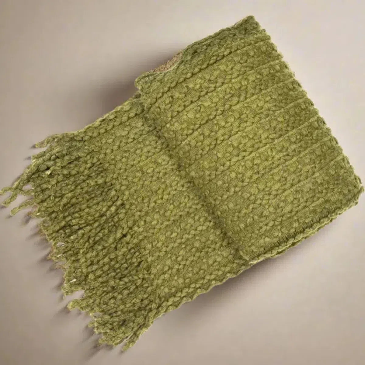 Malini Brixton Throw In Olive-Beaumonde