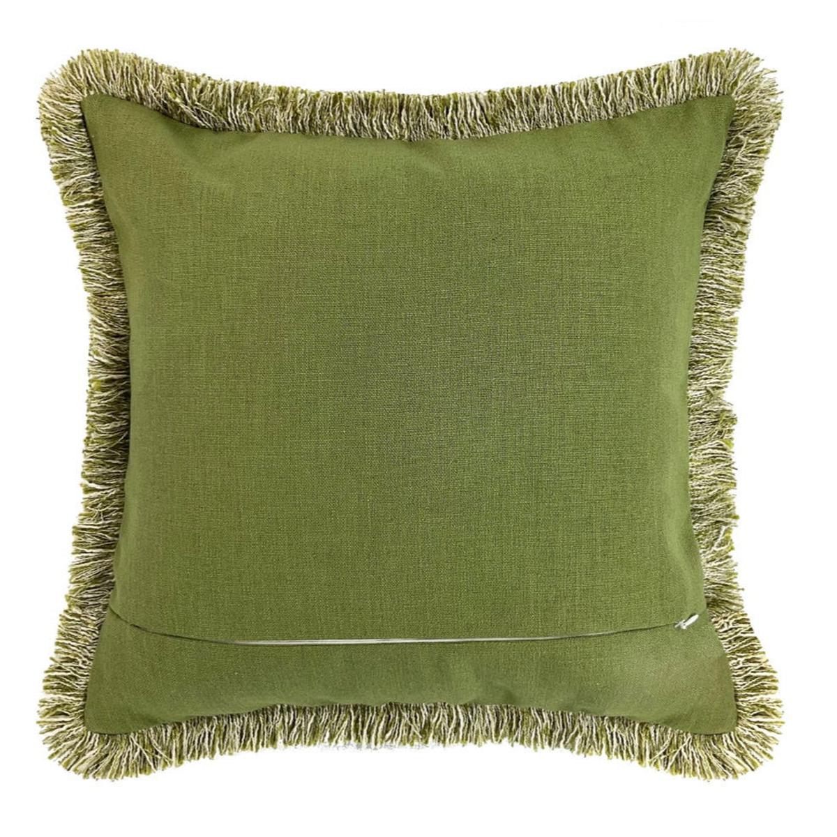 Malini Chicago Green Cushion reverse