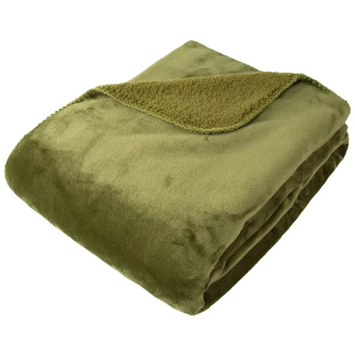 Malini Cosy Olive Throw-Beaumonde