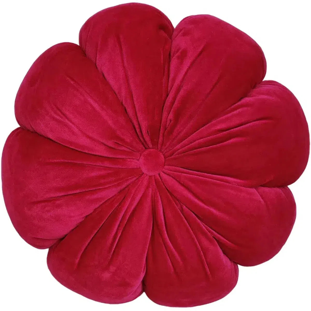 Malini Fleur Sangria Luxe Velvet Cushion-Beaumonde