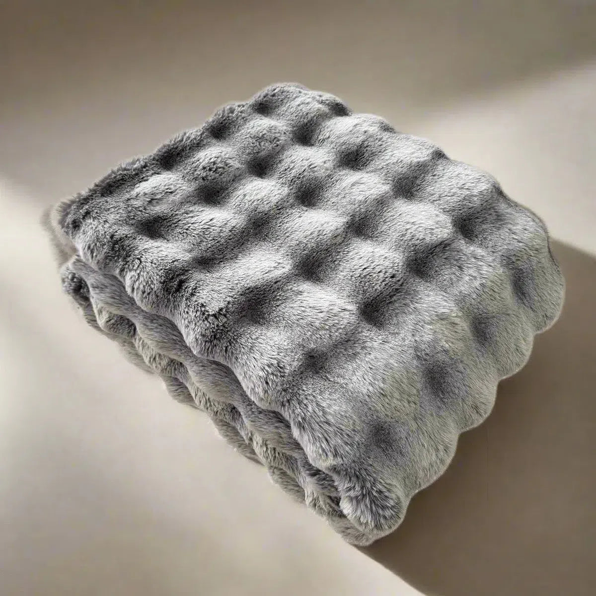 Malini Highgate Silver Grey Throw-Beaumonde