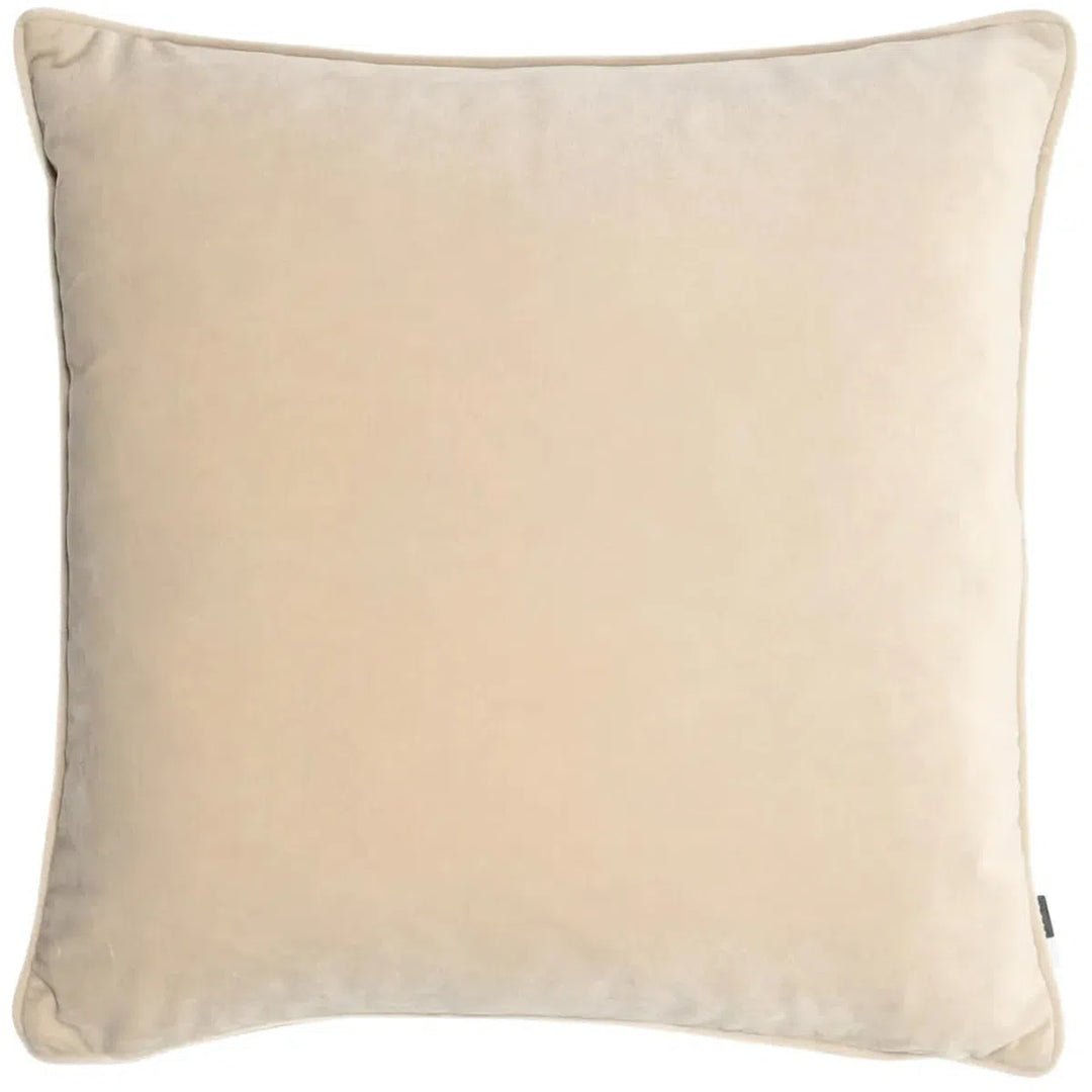 Malini Luxe Velvet Cushion In Champagne-Beaumonde