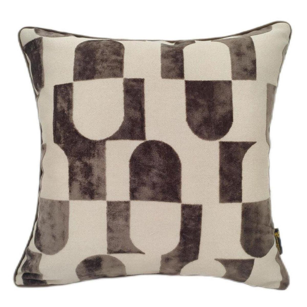 Malini Paul Moneypenny Chillpill Cushion In Mocha-Beaumonde