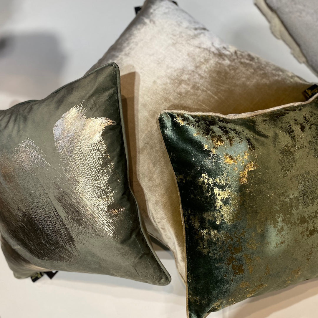 Malini Paul Moneypenny Spoiltrotton Cushion In Sage-Beaumonde