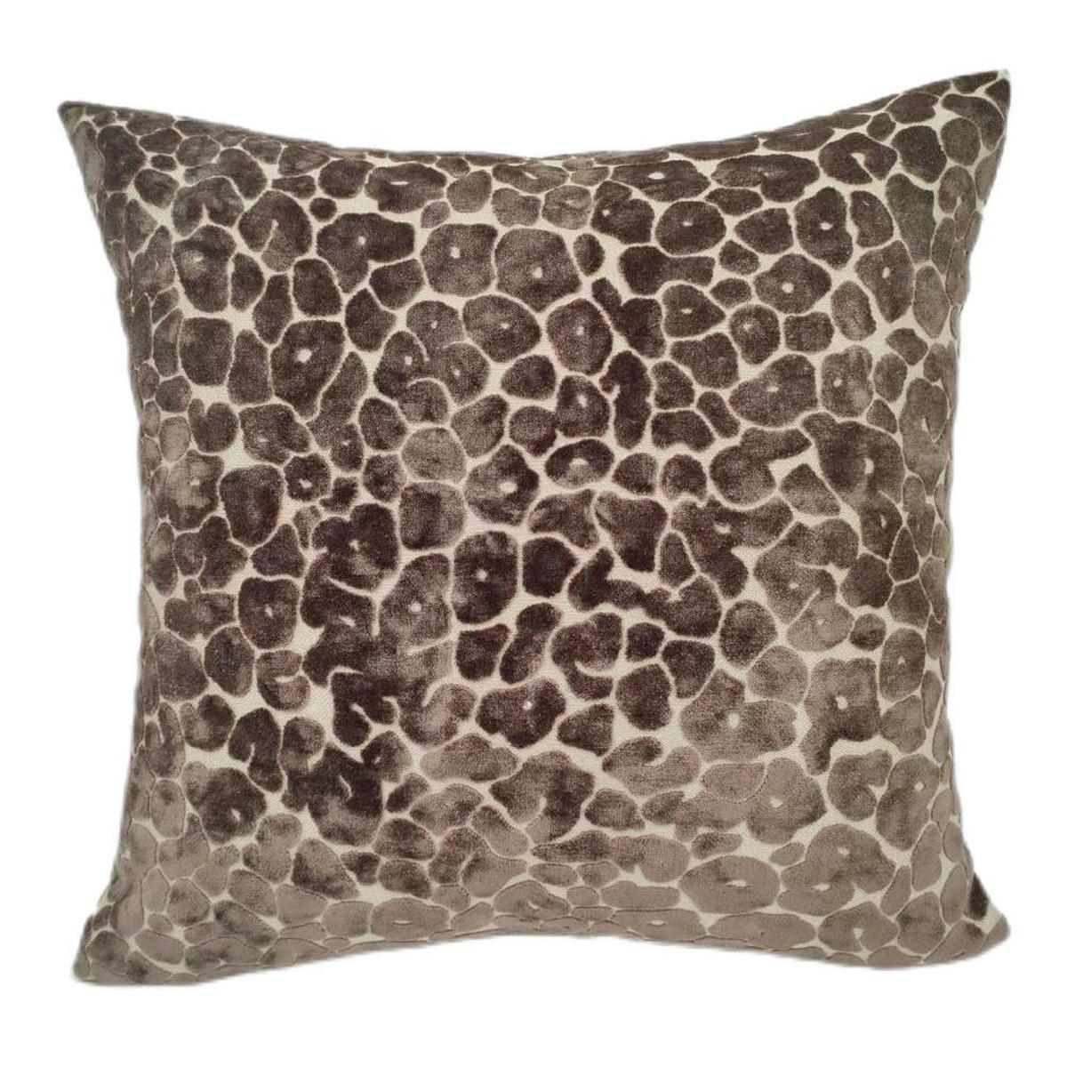 Malini Paul Moneypenny Spoton Cushion In Mocha-Beaumonde