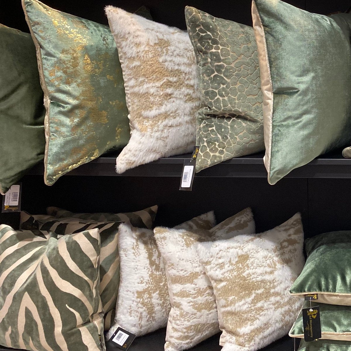 Malini Paul Moneypenny Touchme Cushion in Taupe