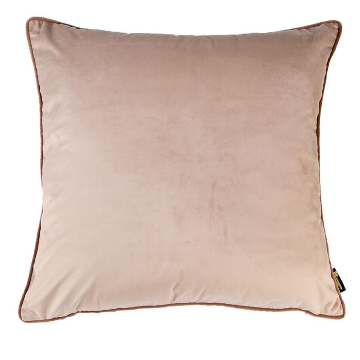 Malini Paul Moneypenny Twofaced Cushion In Mocha and Taupe-Beaumonde
