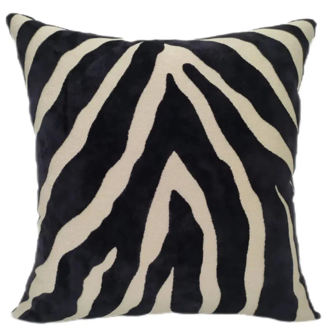 Malini Paul Moneypenny Zebedeedodah Cushion in Black-Beaumonde