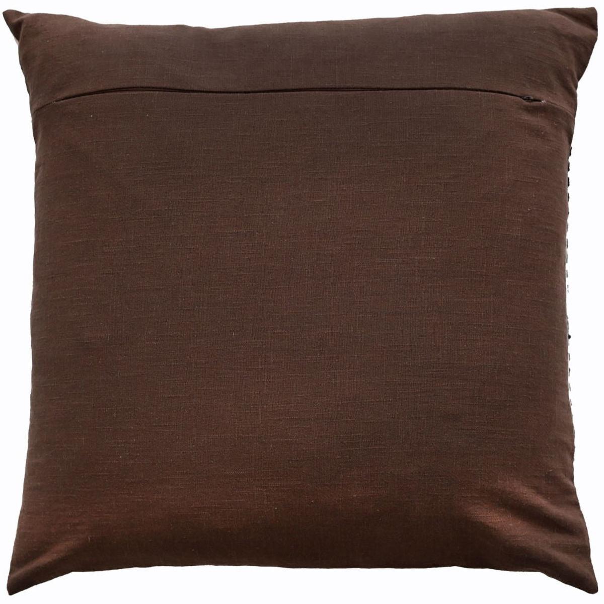 Malini Saloni Cushion In Chocolate reverse