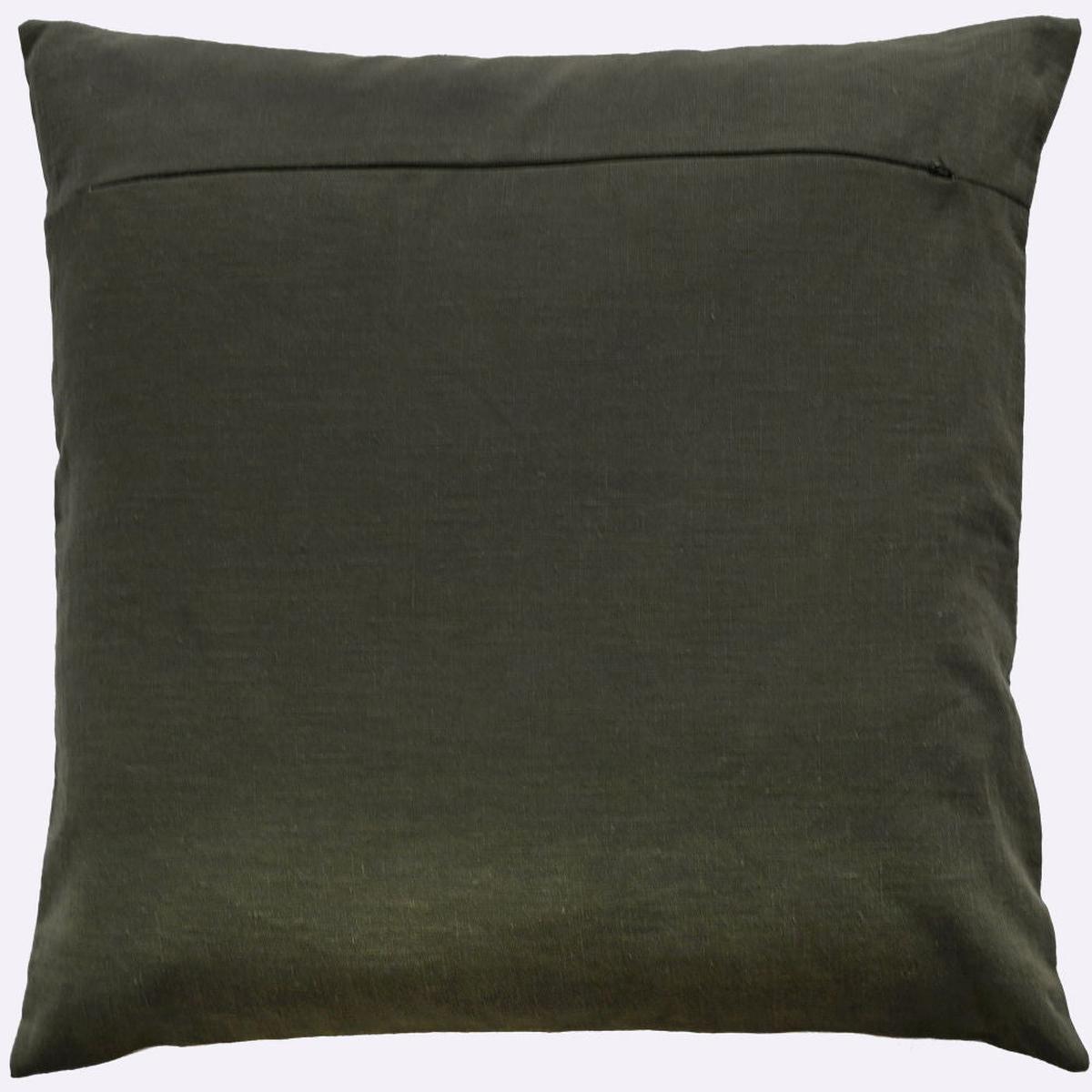 Malini Saloni Cushion In Olive reverse
