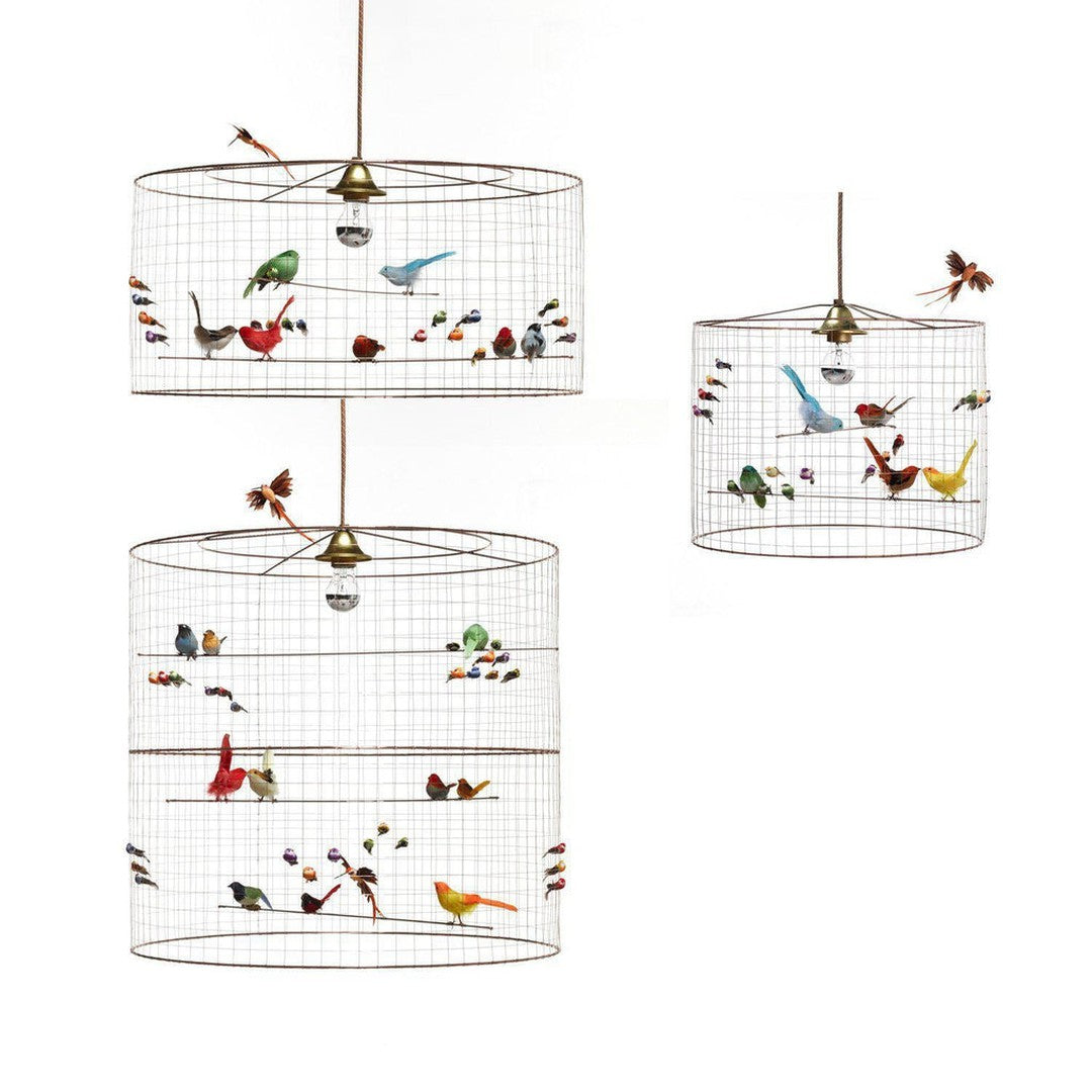 Mathieu Challieres La Voliere Birdcage Pendant Lamp 66cm