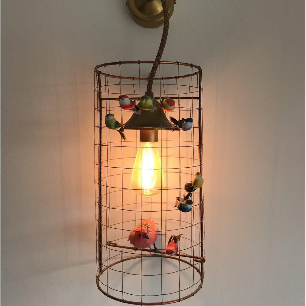 Mathieu Challieres 
La Voliere Birdcage Wall Lamp