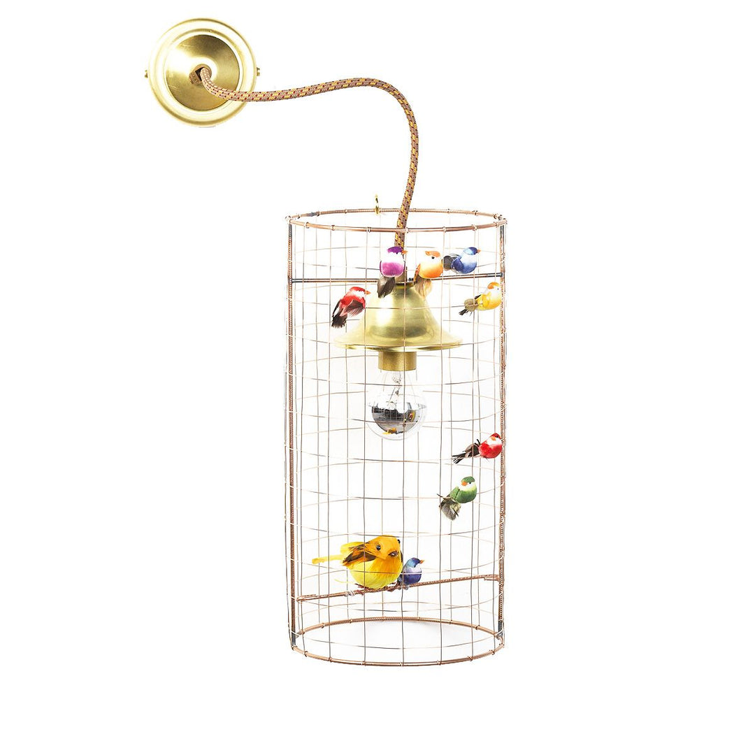 Mathieu Challieres 
La Voliere Birdcage Wall Lamp