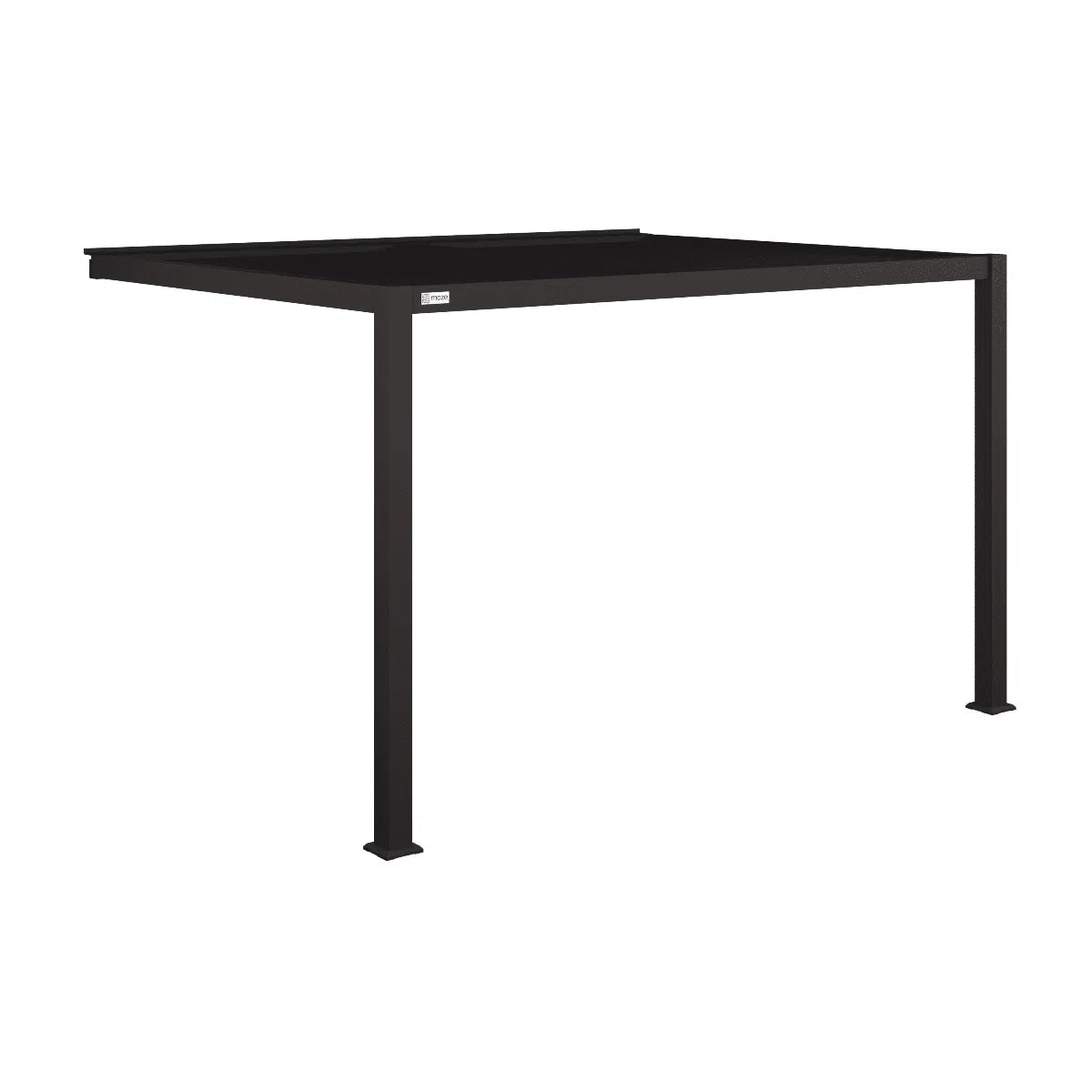 Maze Como Pergola Aluminium Lean-to Wall Frame Only In Grey-Beaumonde