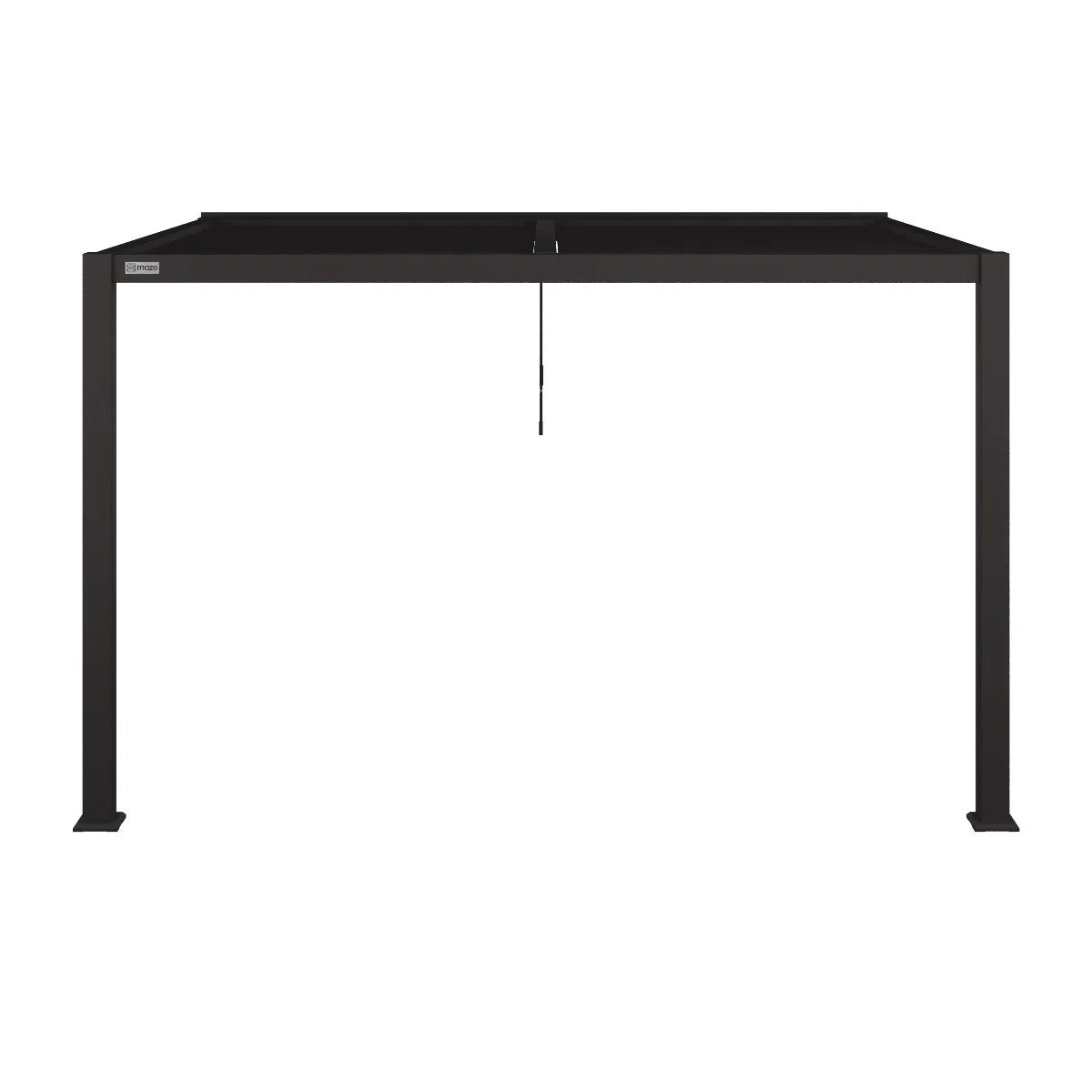 Maze Como Pergola Aluminium Lean-to Wall Frame Only In Grey-Beaumonde