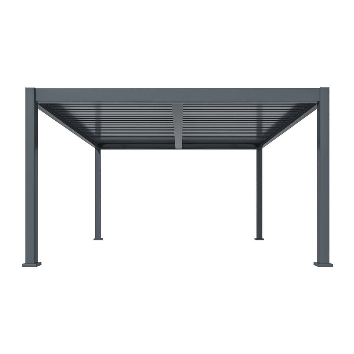 Maze Eden Pergola Aluminium Square 40x40 Grey - Frame Only
