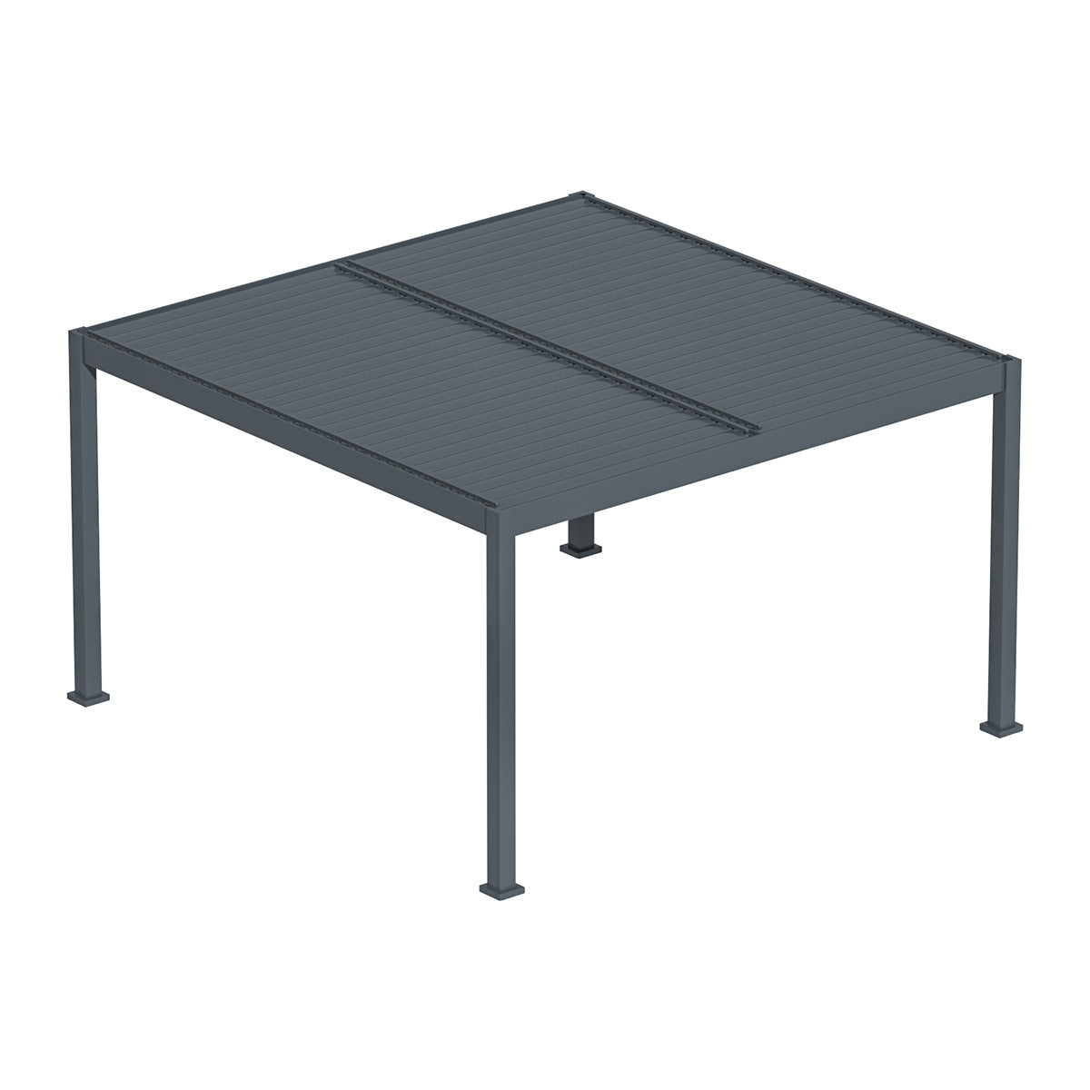 Maze Eden Pergola Aluminium Square 40x40 Grey - Frame Only