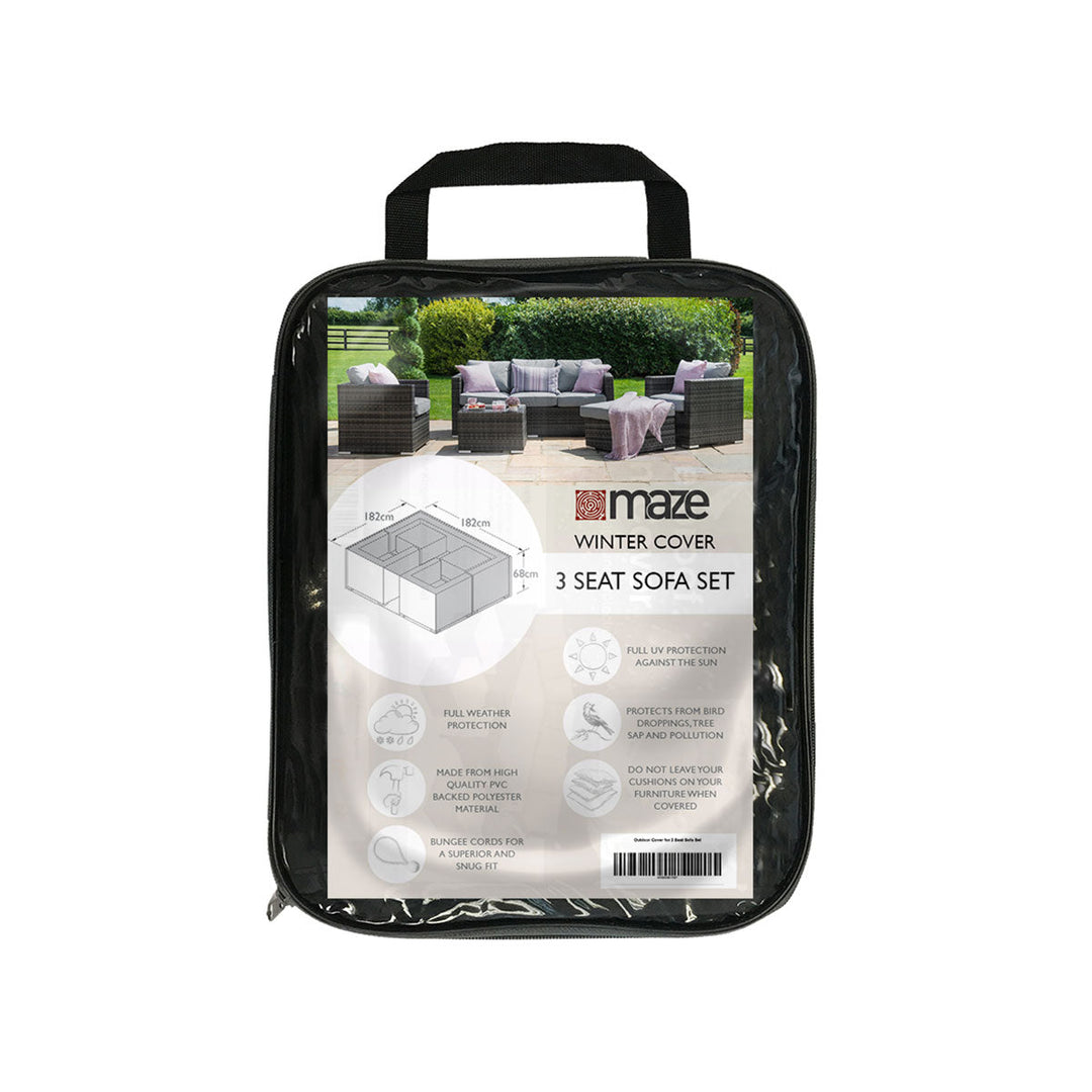 Maze Outdoor Cover for 3 Seat Sofa Set-Beaumonde