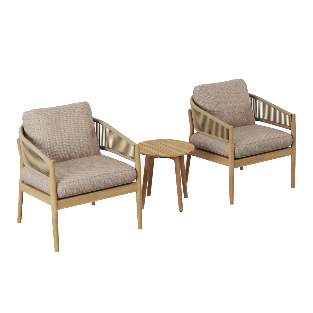 Maze Porto Lounge Set - Sandstone-Beaumonde