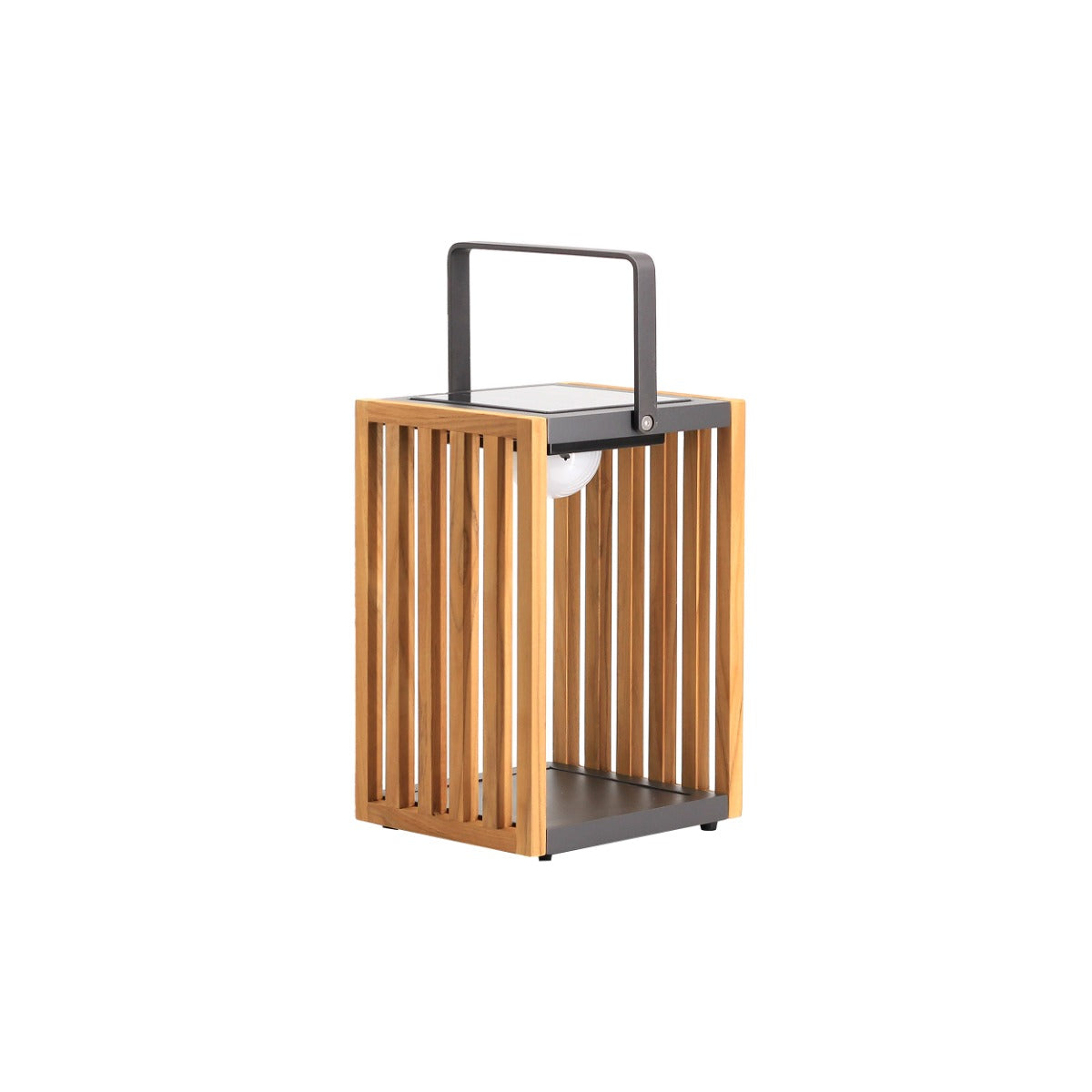 Maze Venus Solar Light - Wood - Charcoal-Beaumonde