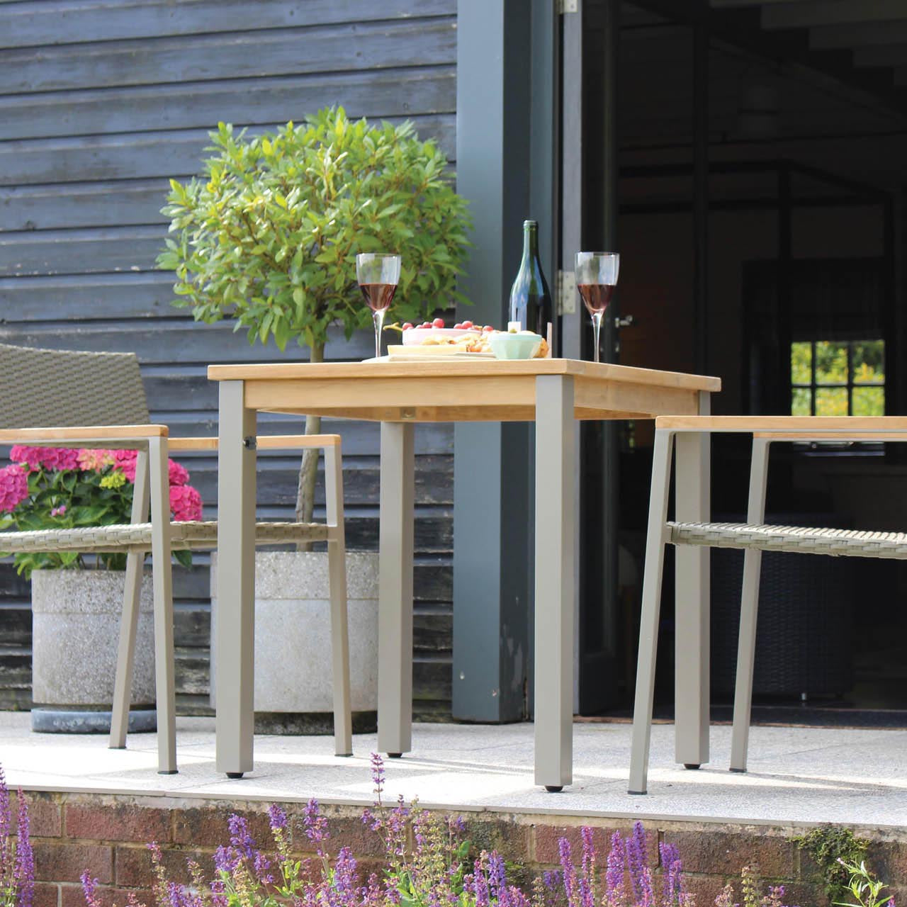 PR Home Atlantic Square Outdoor Dining Table – Kubu / Teak