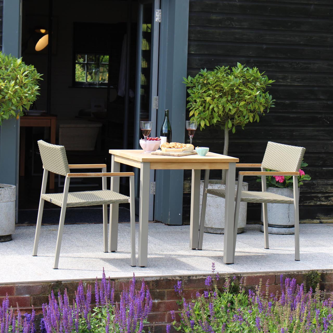 PR Home Atlantic Square Outdoor Dining Table – Kubu / Teak