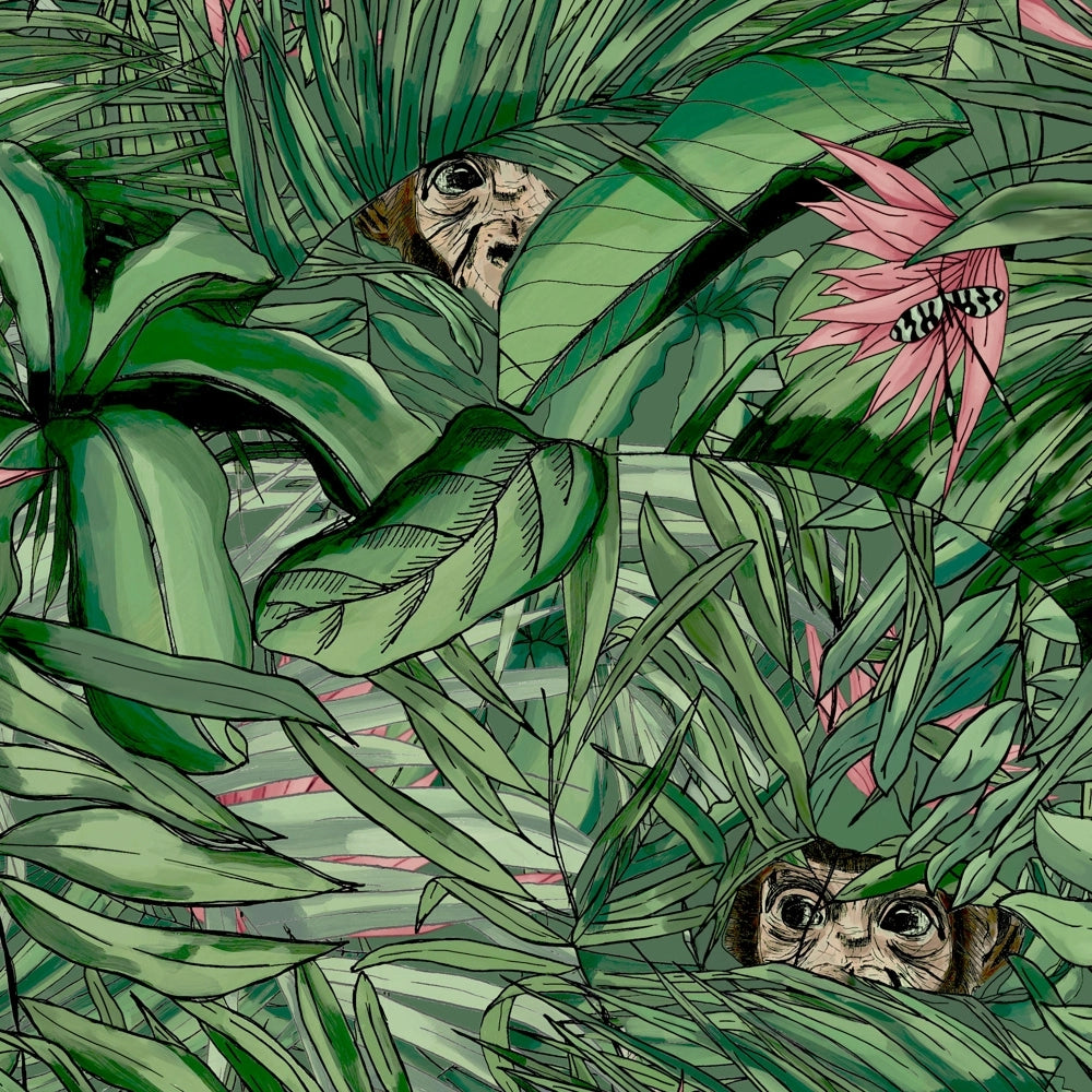 Monkey Forest Wallpaper-Beaumonde
