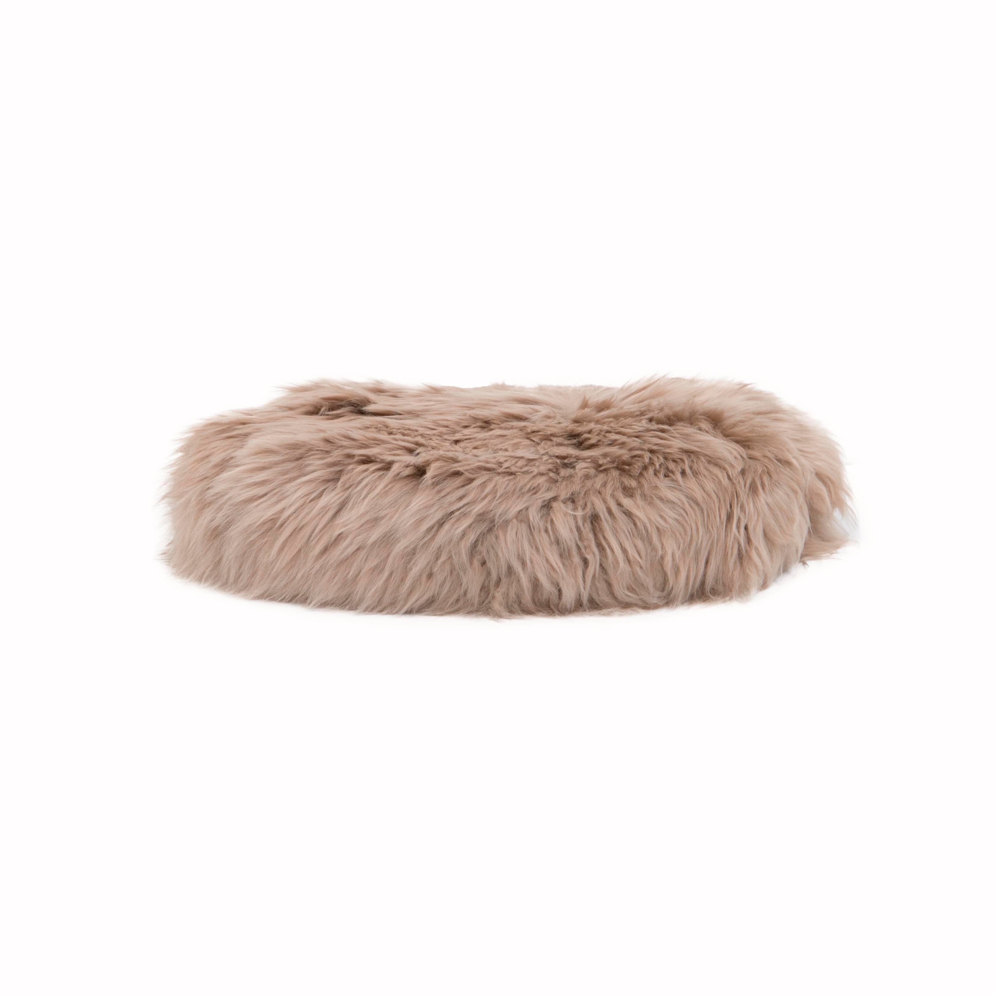 Native Home Round Sheepskin Chair Pad-Beaumonde