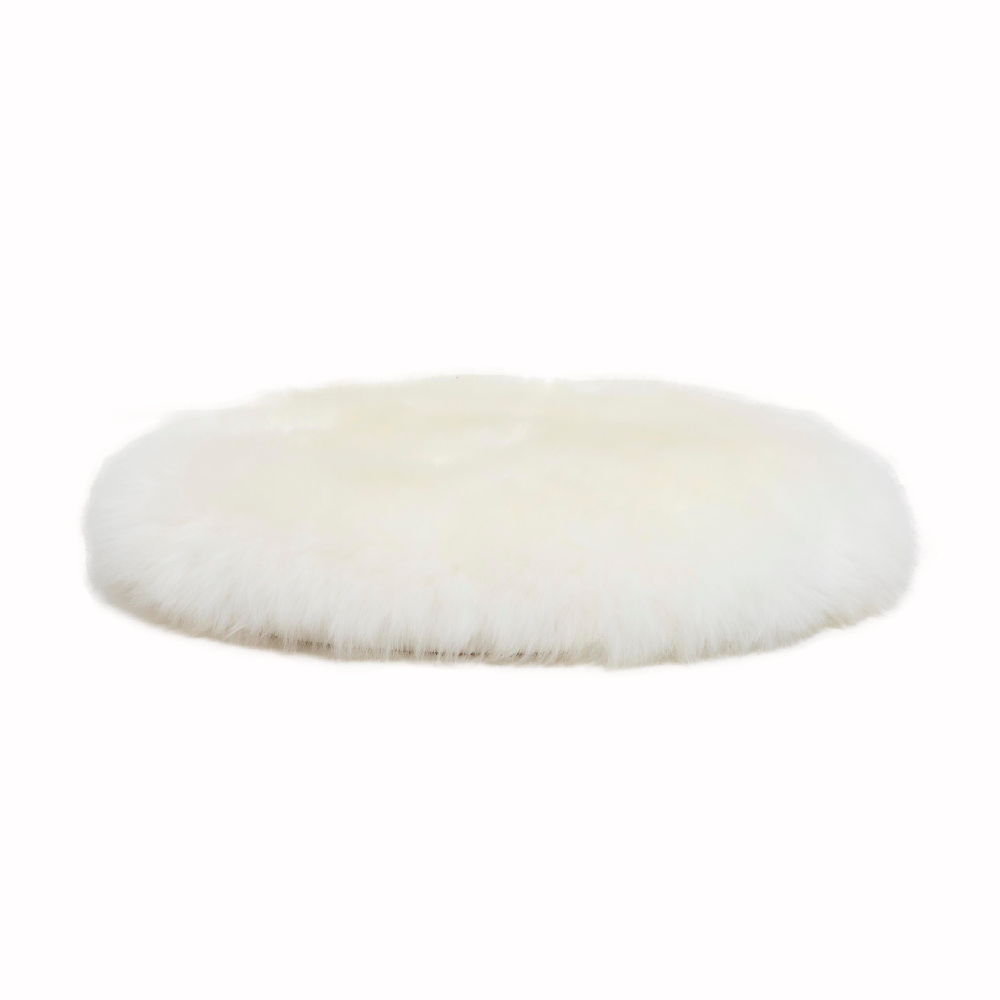 Native Home Round Sheepskin Chair Pad-Beaumonde