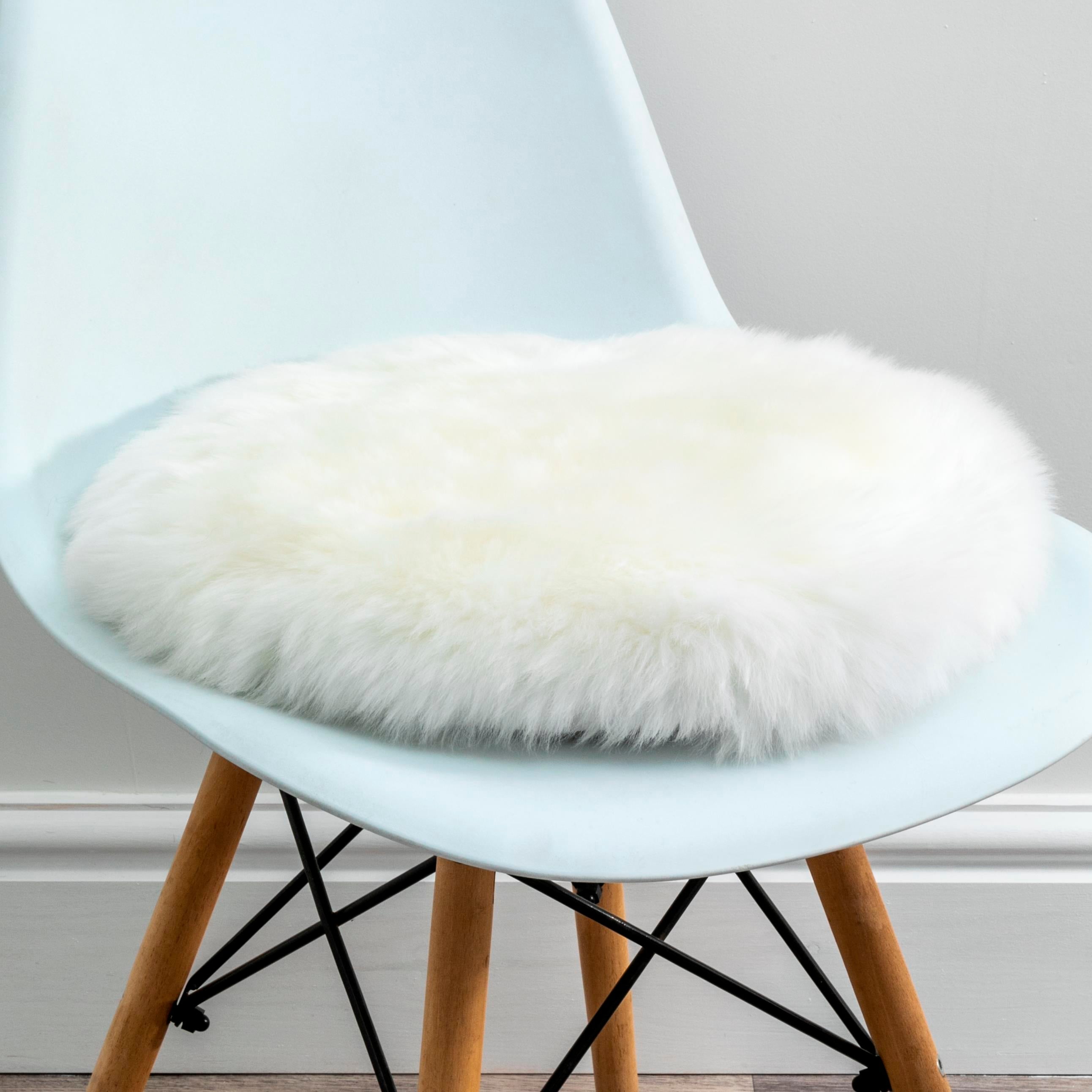 Native Home Round Sheepskin Chair Pad-Beaumonde