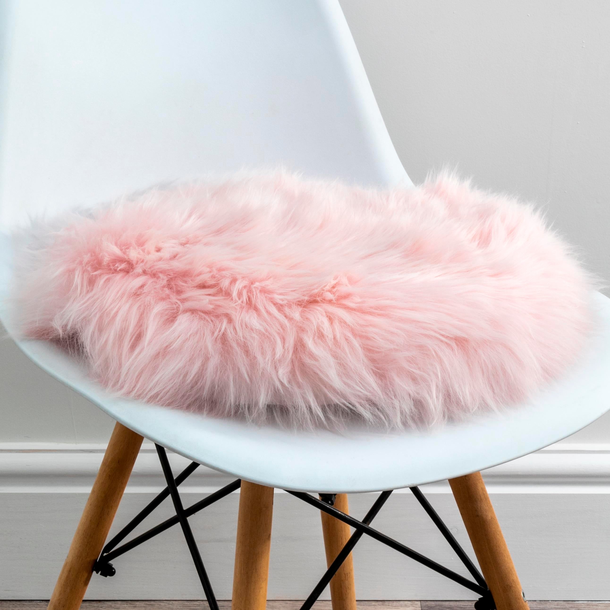 Native Home Round Sheepskin Chair Pad-Beaumonde