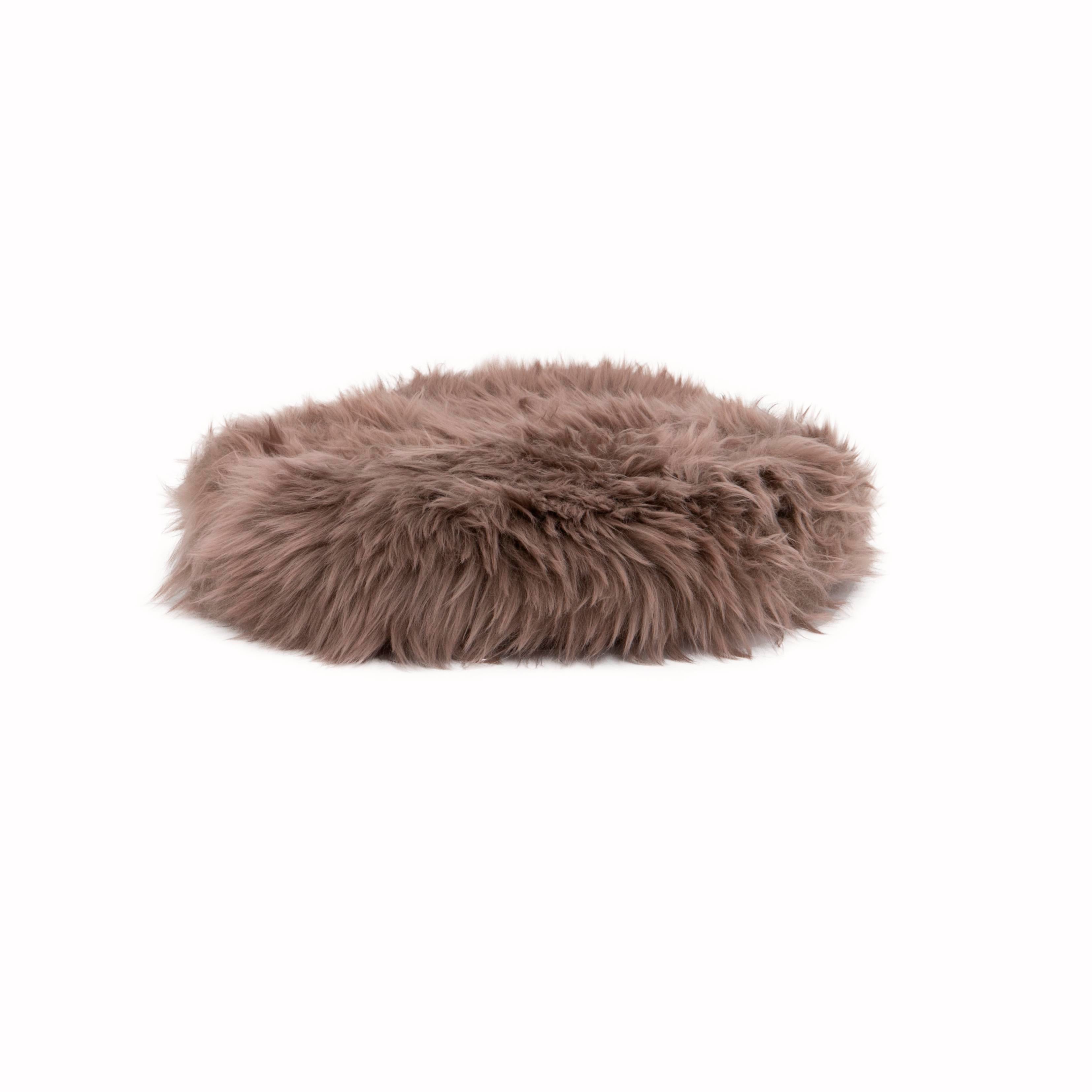 Native Home Round Sheepskin Chair Pad-Beaumonde