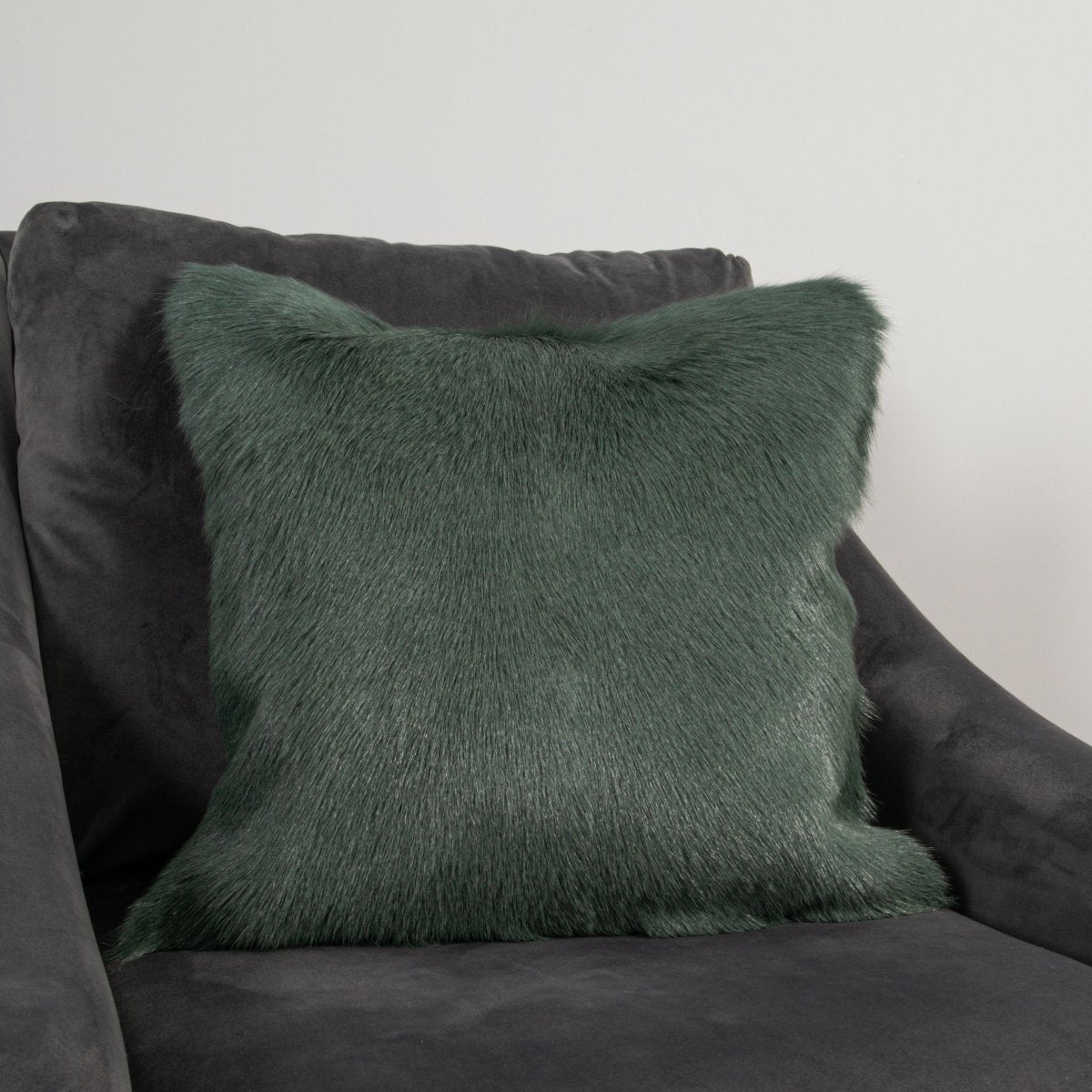 Native Home Turquoise Goatskin Cushion-Beaumonde