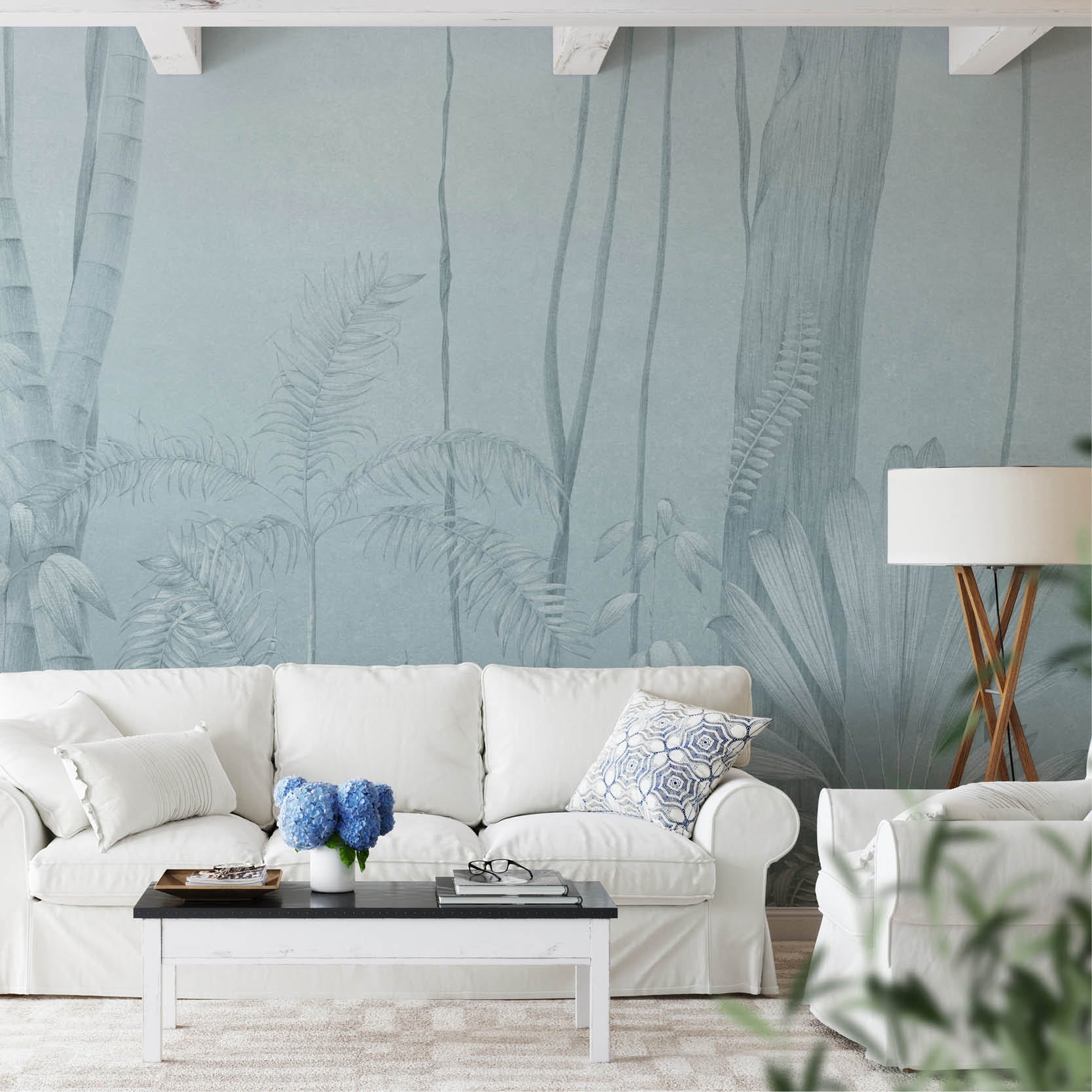 NLXL Amazonia Blue Wallpaper-Beaumonde