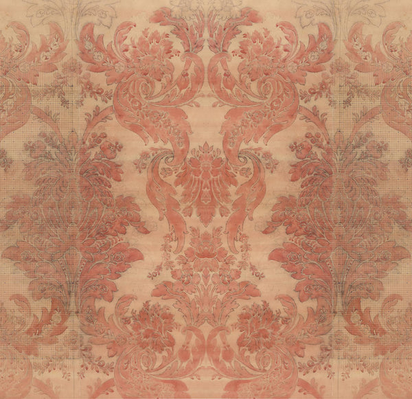 Big Patterns Aubusson Rouge Wallpaper-Beaumonde