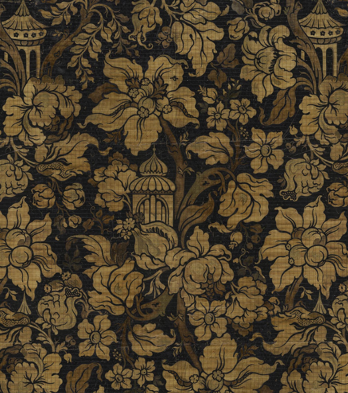 Big Patterns Paradis Noir Wallpaper-Beaumonde
