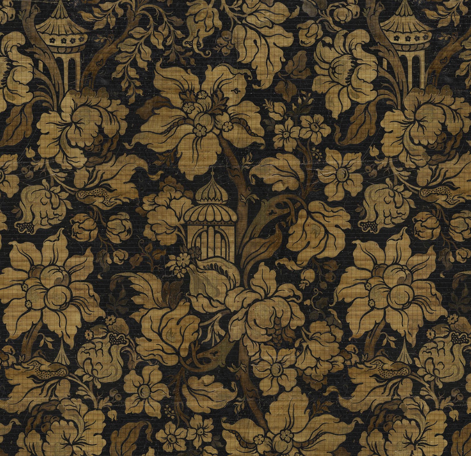 Big Patterns Paradis Noir Wallpaper-Beaumonde