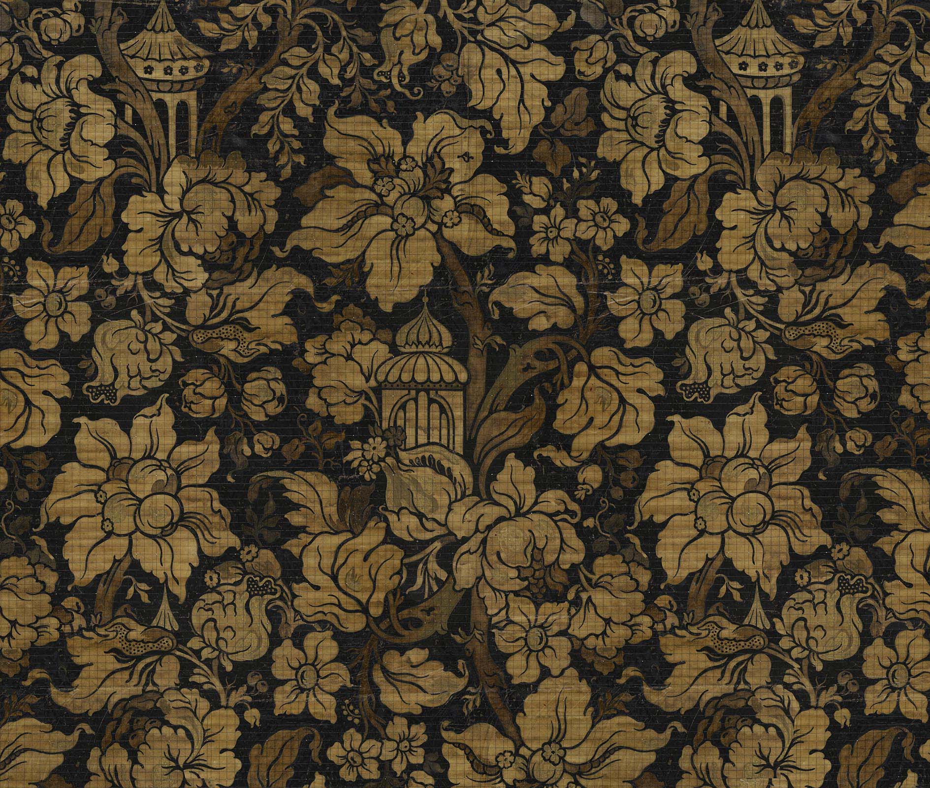 Big Patterns Paradis Noir Wallpaper-Beaumonde