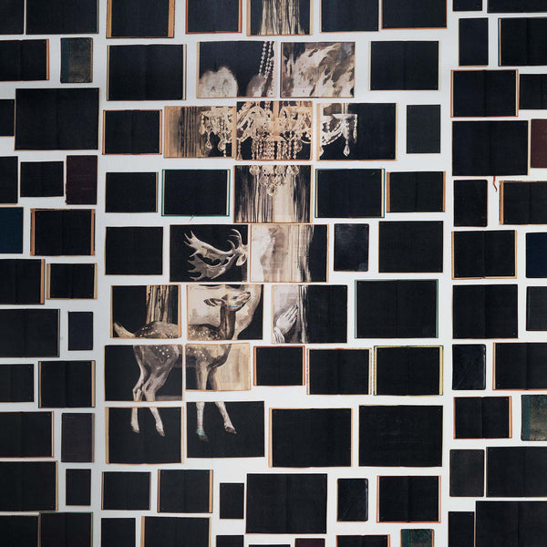 Chandelier black Wallpaper-Beaumonde