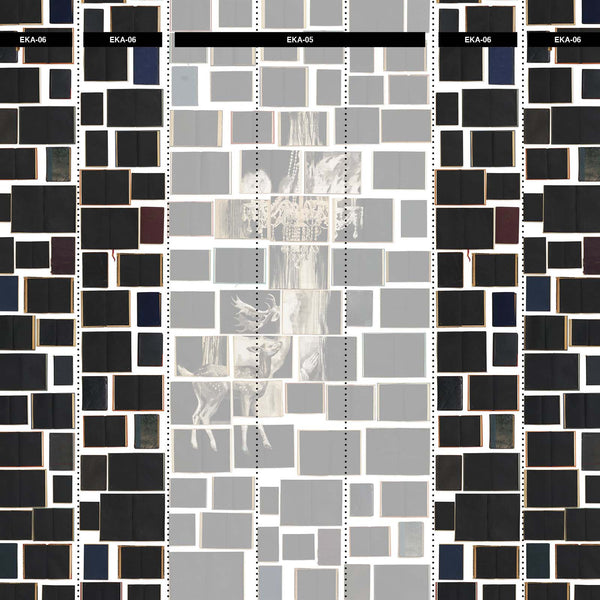 Chandelier black Wallpaper-Beaumonde