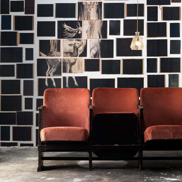 Chandelier black Wallpaper-Beaumonde