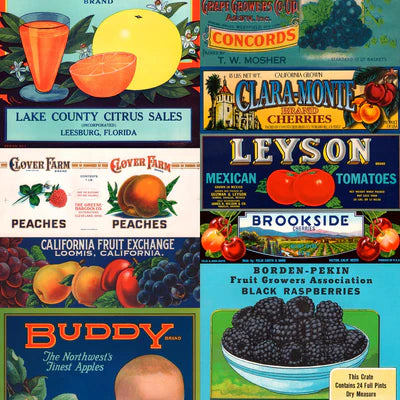 NLXL Crate Labels People and Animals Wallpaper-Beaumonde